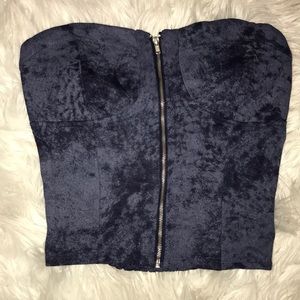 Strapless top